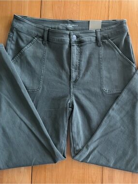 NWT Chico's Soft Utility Pant - Straight Leg Ankle - Olive/Sage Green